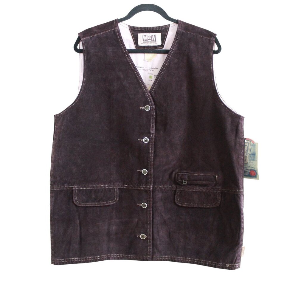 W2W Skotts Vintage Washable Suede Vest